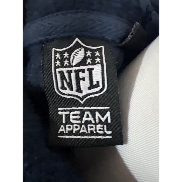 Seattle Seahawks Full-Zip Hoodie Blue Heather Embroidered Logos  Fleece size S - Picture 9 of 10